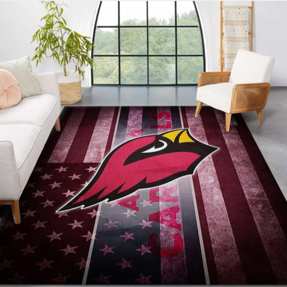 Arizona Cardinals Rug NFL Area Rug Bedroom Rug Outdoor Rug Rectangle Carpet