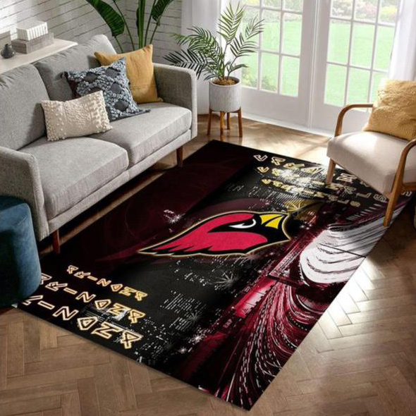 Arizona Cardinals Rug NFL Area Rug Kitchen Rug Indoor Outdoor Rug Rectangle Carpet