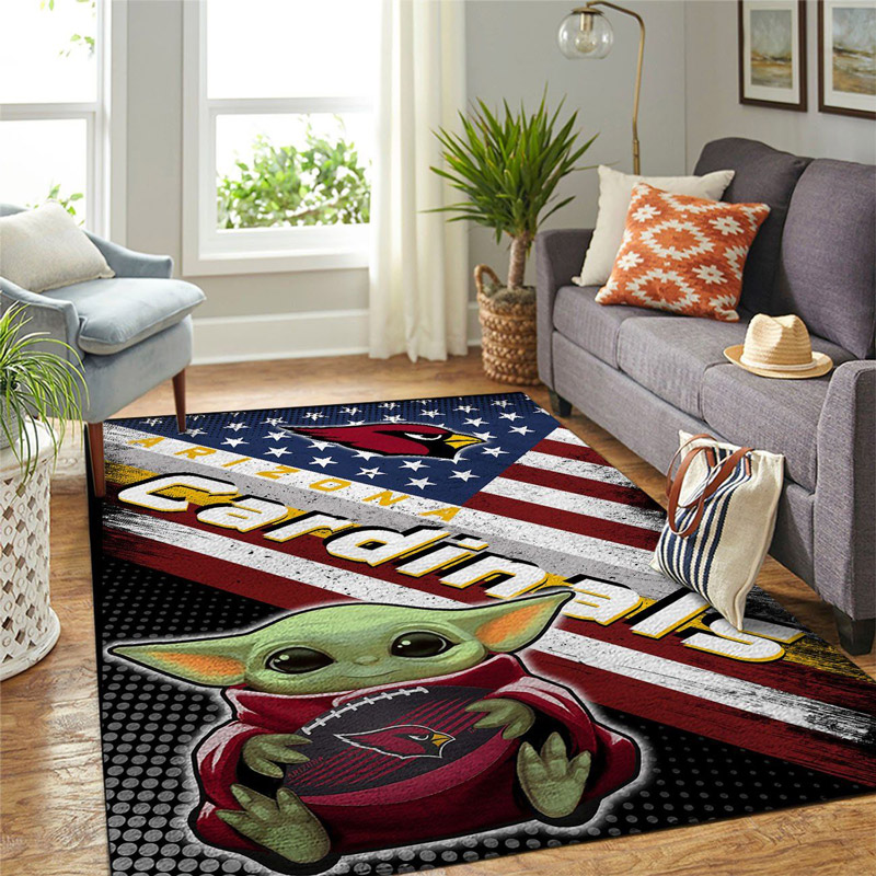 Arizona Cardinals Rug NFL Area Rug Bathroom Rug Outdoor Rugs Rectangle Carpet