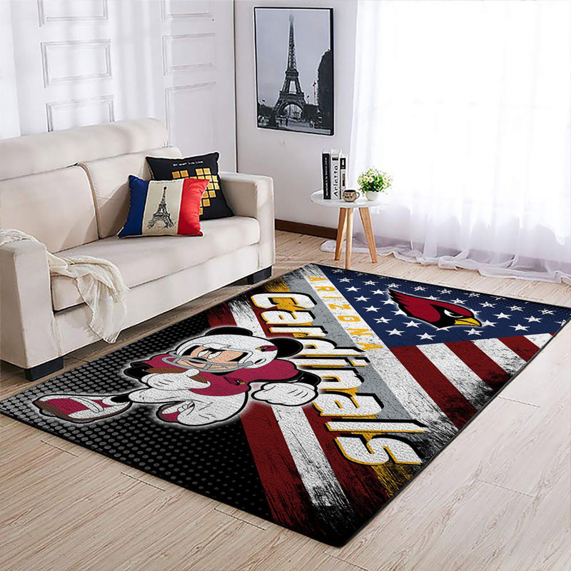 Arizona Cardinals Rug NFL Area Rug Bedroom Area Rug Outdoor Rugs Rectangle Carpet
