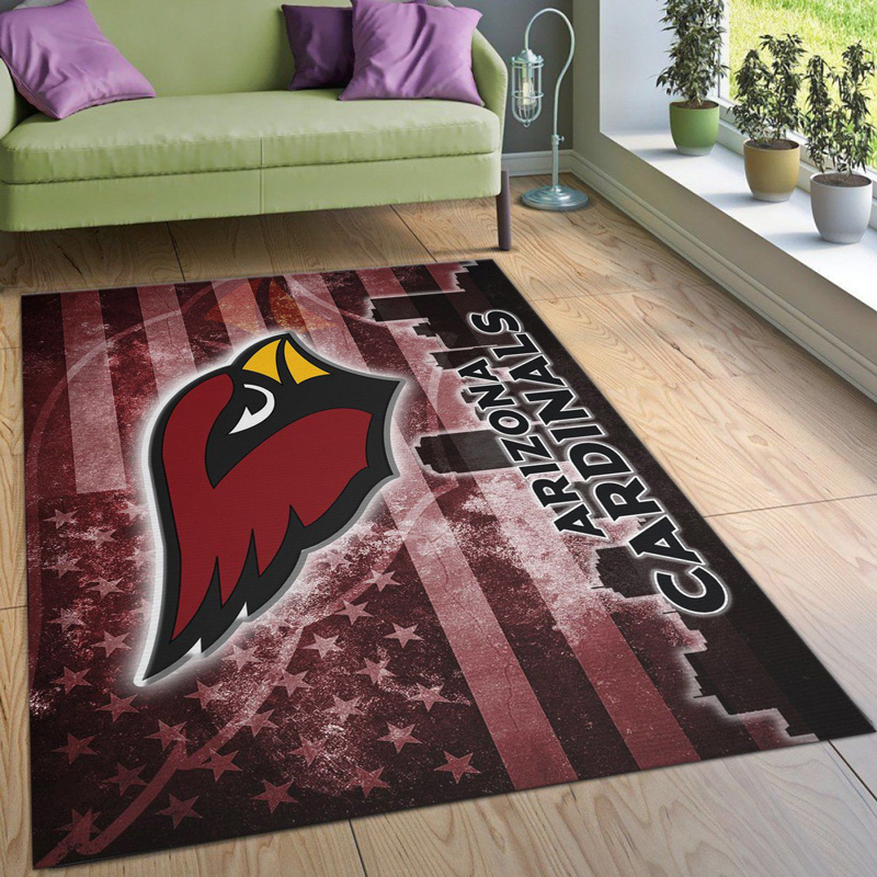 Arizona Cardinals Rug NFL Area Rug Kitchen Rug Indoor Outdoor Rugs Rectangle Carpet