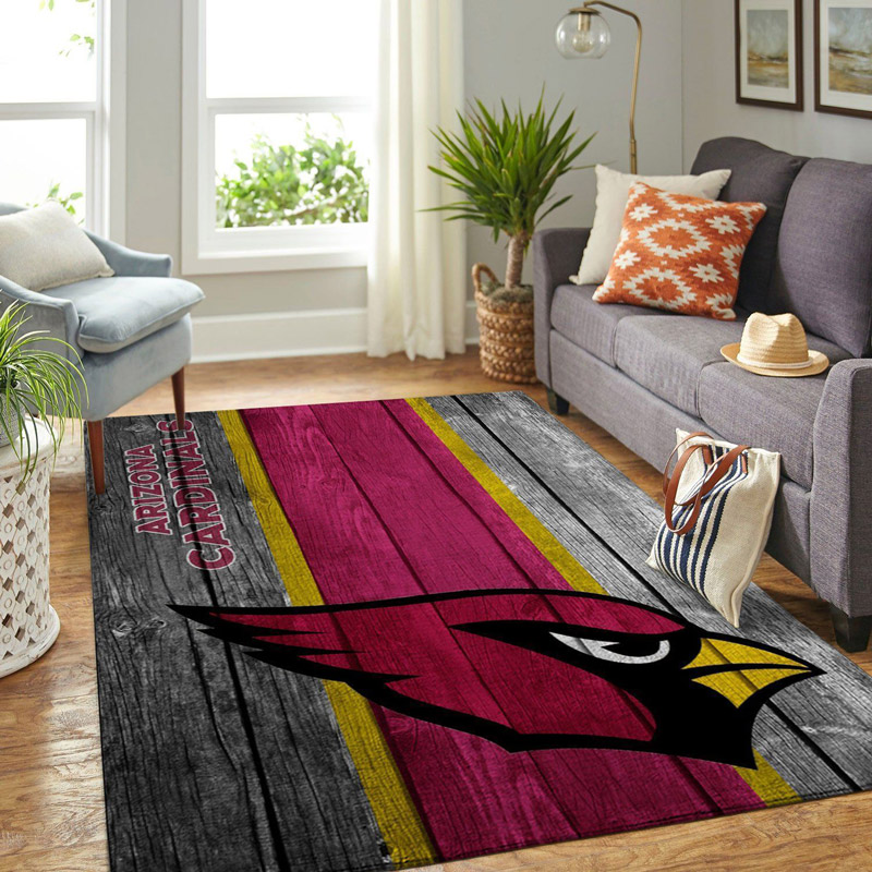 Arizona Cardinals Rug NFL Area Rug Living Room Rug Indoor Outdoor Rugs Rectangle Carpet