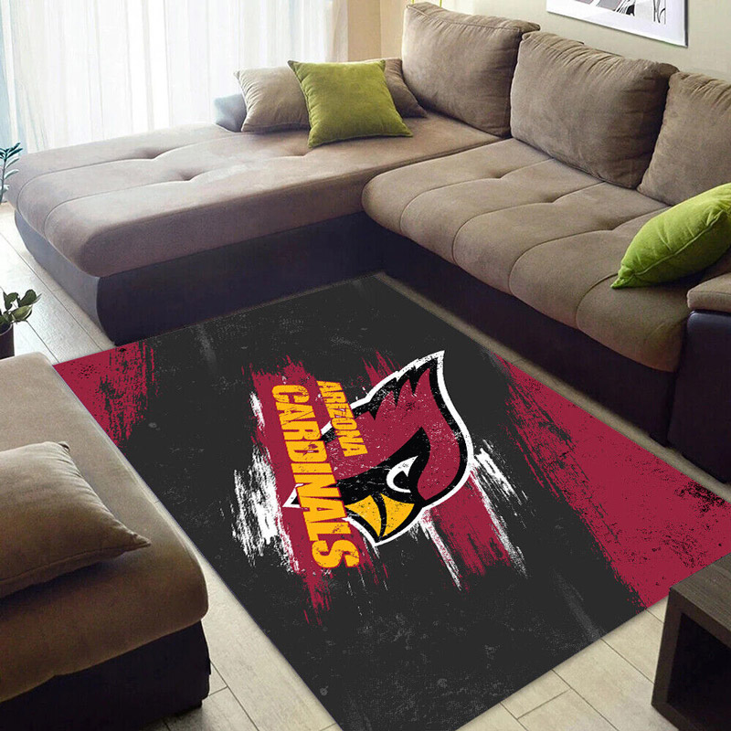 Arizona Cardinals Rug NFL Area Rug Bedroom Rug Indoor Outdoor Rugs Rectangle Carpet