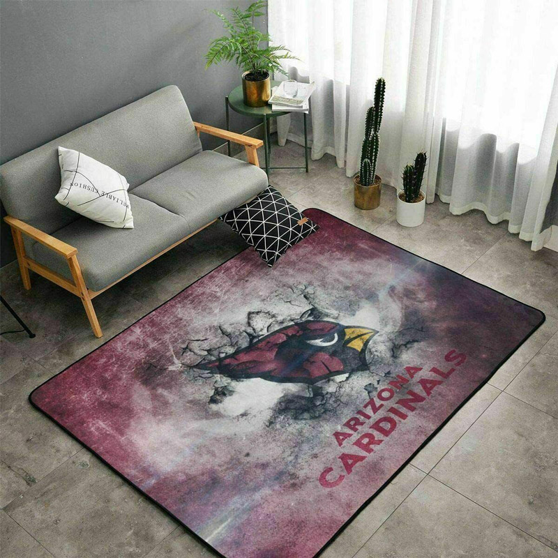 Arizona Cardinals Rug NFL Area Rug Dining Room Rugs Indoor Outdoor Rugs Rectangle Carpet