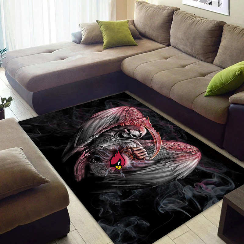 Arizona Cardinals Rug NFL Area Rug Bedroom Rug Indoor Outdoor Rugs Rectangle Carpet