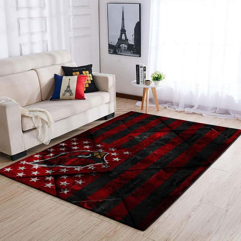 Arizona Cardinals Area Rug NFL Area Rug Dining Room Rugs Indoor Outdoor Rug Rectangle Carpet