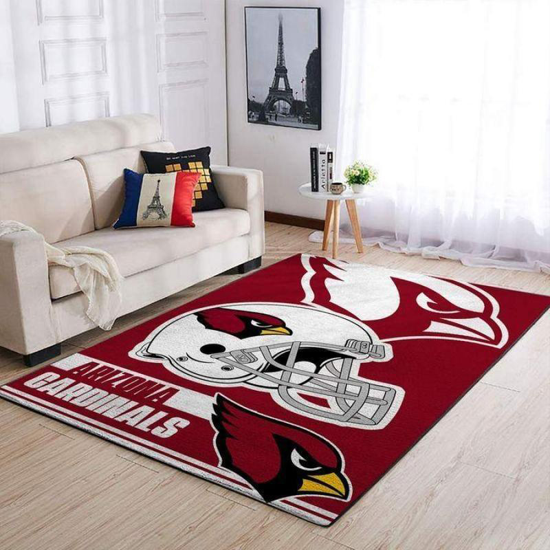 Arizona Cardinals Area Rug NFL Area Rug Dining Room Rug Outdoor Rug Rectangle Carpet