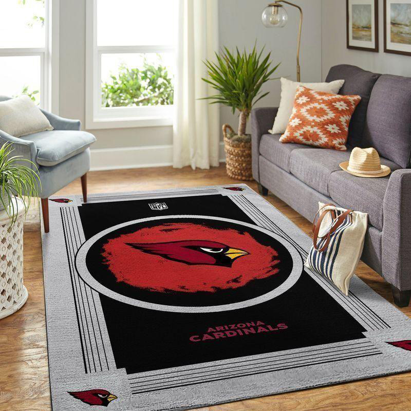 Arizona Cardinals Area Rug NFL Area Rug Dining Room Rug Outdoor Rug Rectangle Carpet