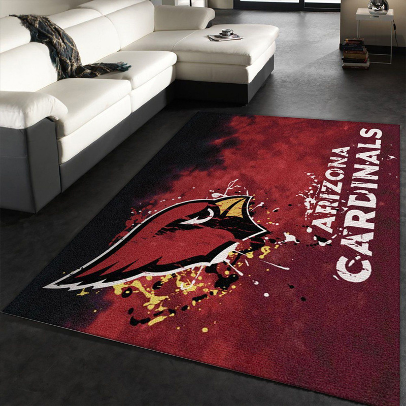 Arizona Cardinals Area Rug NFL Area Rug Bedroom Rug Outdoor Rugs Rectangle Carpet