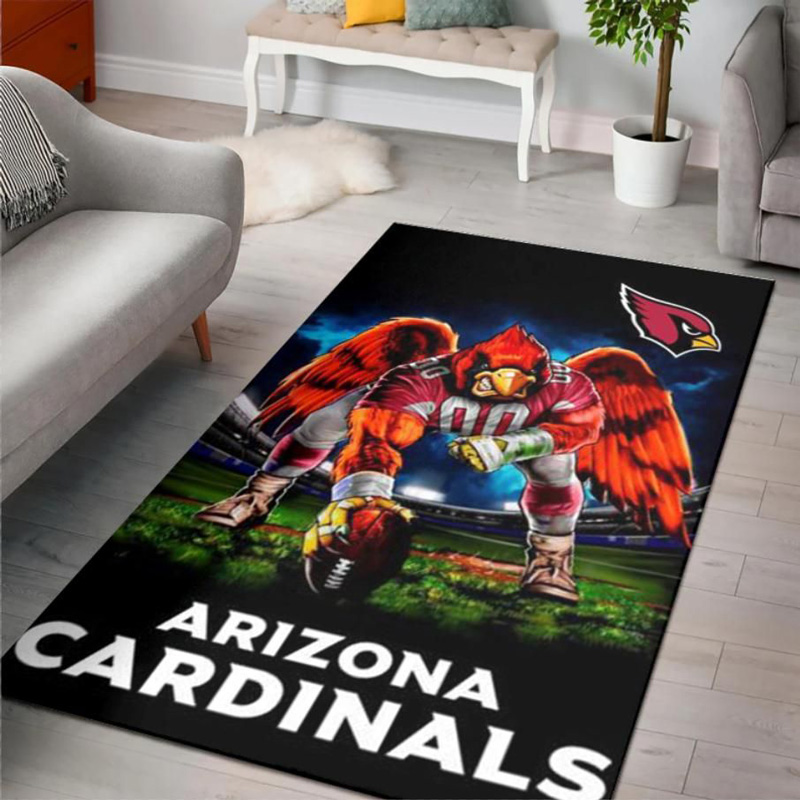Arizona Cardinals Rug NFL Area Rug Living Room Rug Indoor Outdoor Rugs Rectangle Carpet