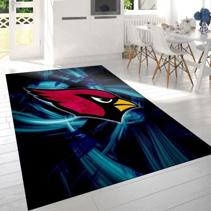 Arizona Cardinals Rug NFL Area Rug Bathroom Rug Indoor Outdoor Rug Rectangle Carpet