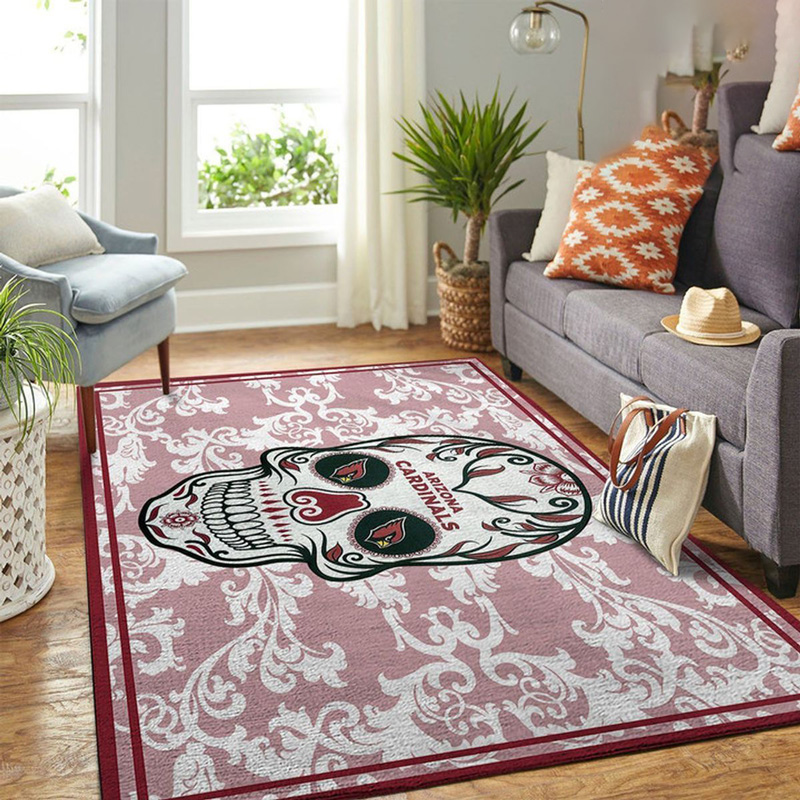 Arizona Cardinals Area Rug NFL Area Rug Bedroom Rug Outdoor Rugs Rectangle Carpet