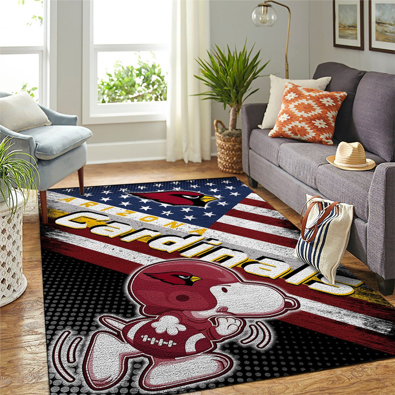 Arizona Cardinals Rug NFL Area Rug Living Room Rug Outdoor Rug Rectangle Carpet