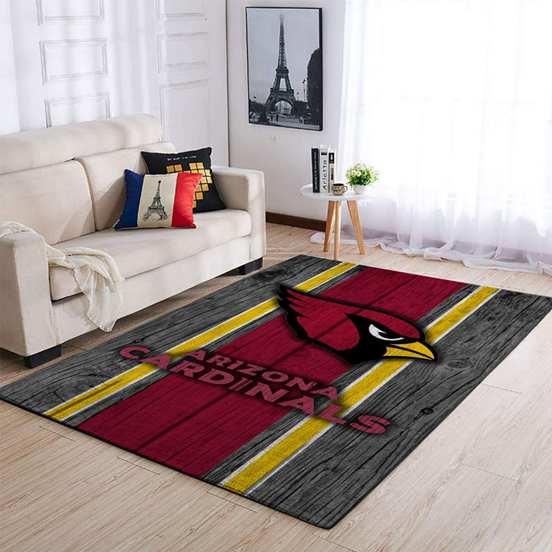 Arizona Cardinals Rug NFL Area Rug Living Room Rug Outdoor Rug Rectangle Carpet