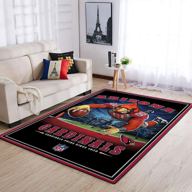 Arizona Cardinals Area Rug NFL Area Rug Kitchen Rug Outdoor Rug Rectangle Carpet