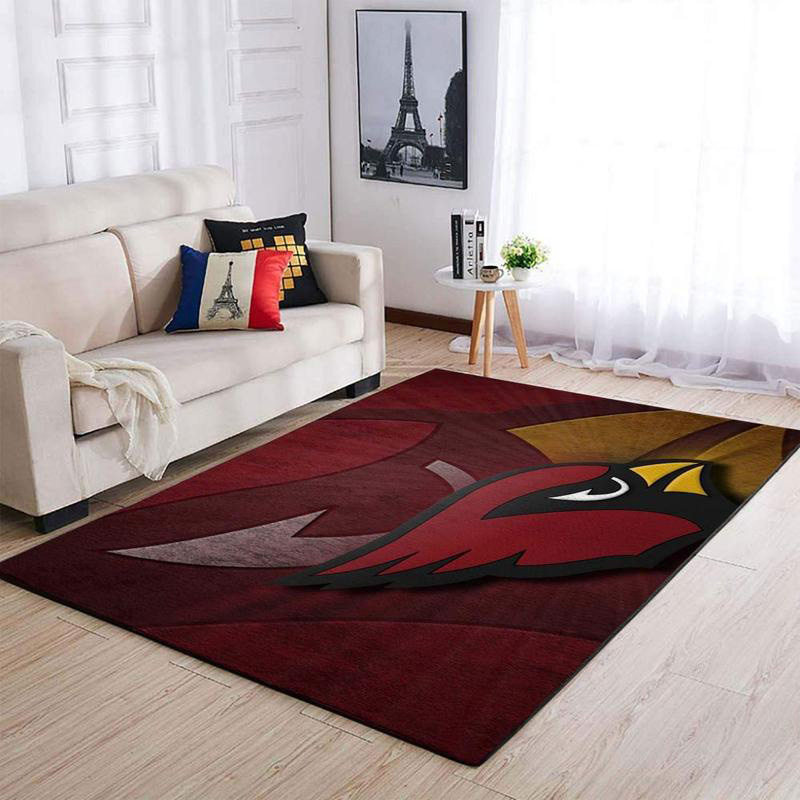 Arizona Cardinals Rug NFL Area Rug Bedroom Rug Indoor Outdoor Rug Rectangle Carpet