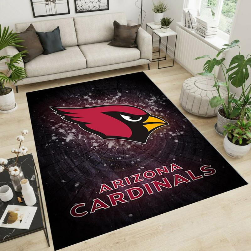 Arizona Cardinals Area Rug NFL Area Rug Living Room Rug Indoor Rugs Rectangle Carpet