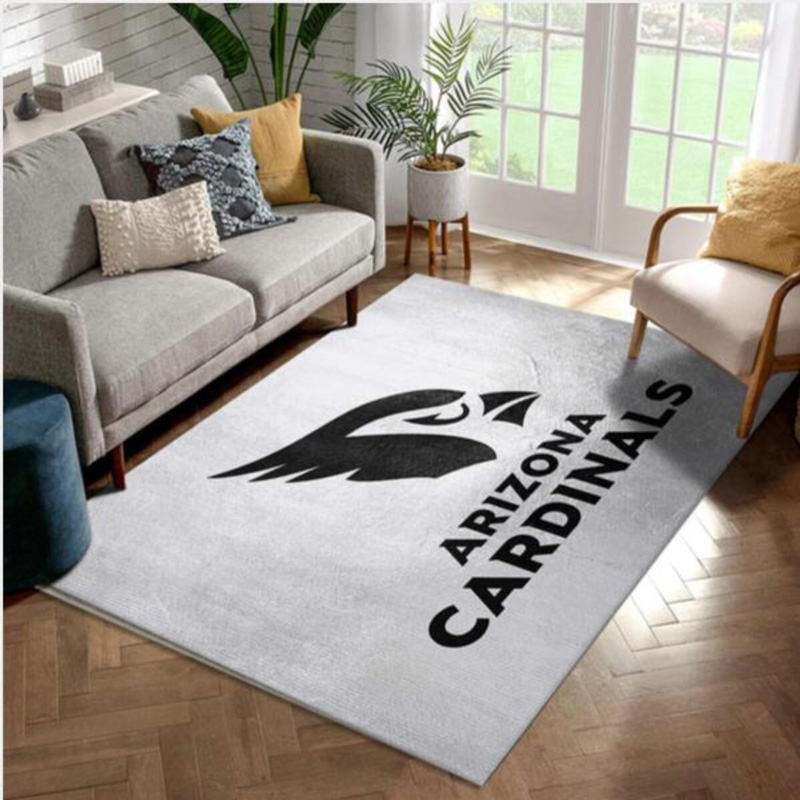 Arizona Cardinals Area Rug NFL Area Rug Dining Room Rug Indoor Outdoor Rug Rectangle Carpet