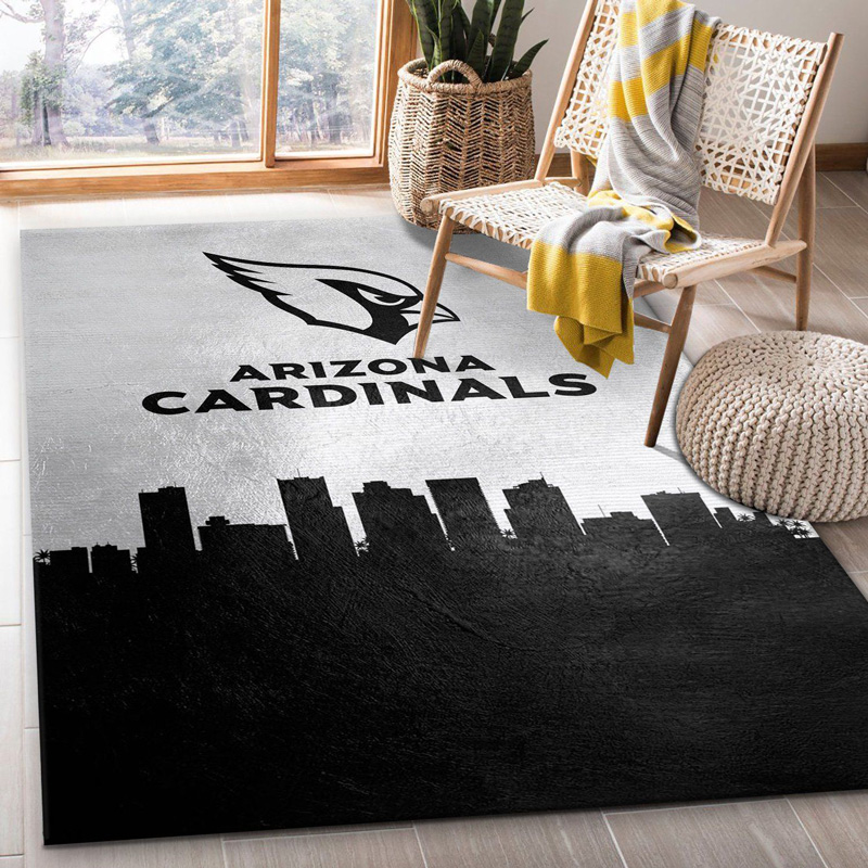 Arizona Cardinals Area Rug NFL Area Rug Bedroom Rug Indoor Rug Rectangle Carpet