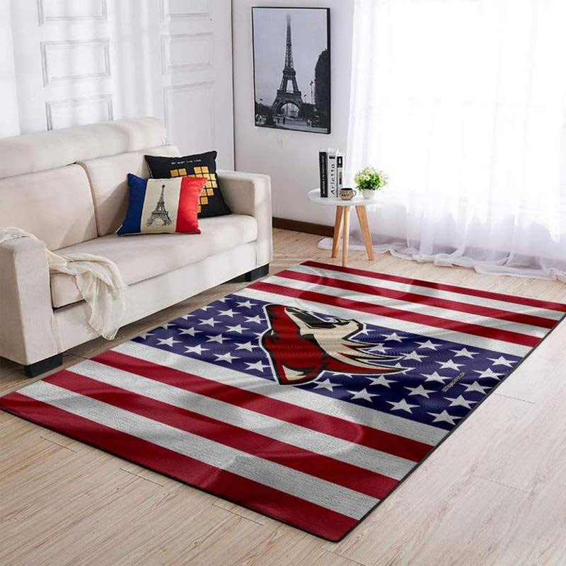 Arizona Coyotes Area Rug NHL Area Rug Bathroom Rugs Indoor Outdoor Rugs Rectangle Carpet