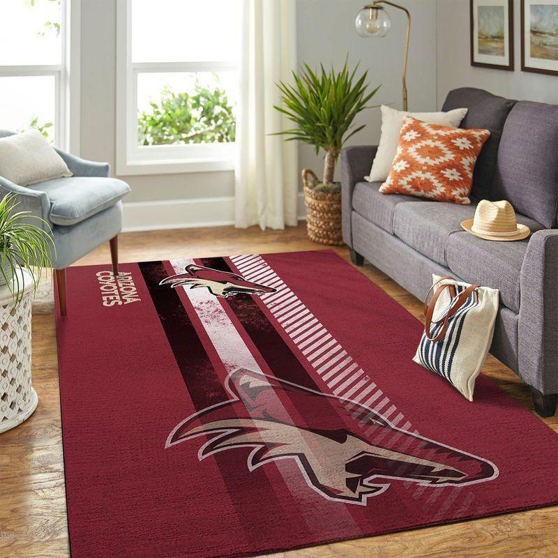 Arizona Coyotes Area Rug NHL Area Rug Living Room Area Rug Outdoor Rug Rectangle Carpet