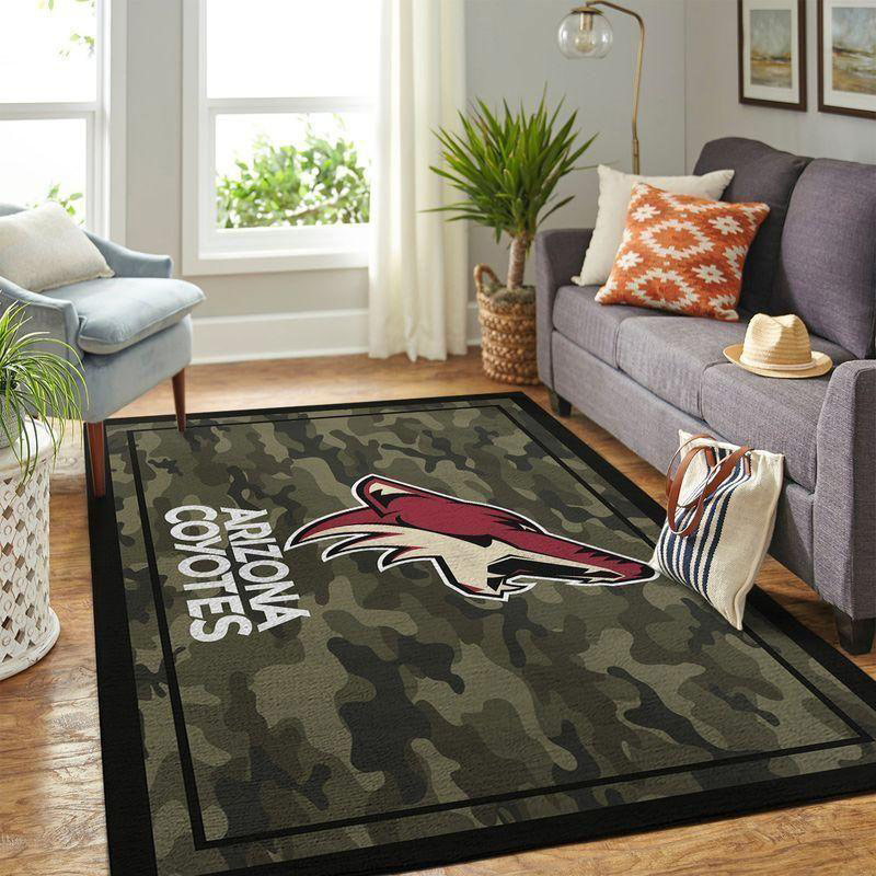 Arizona Coyotes Rug NHL Area Rug Kitchen Rug Indoor Outdoor Rug Rectangle Carpet