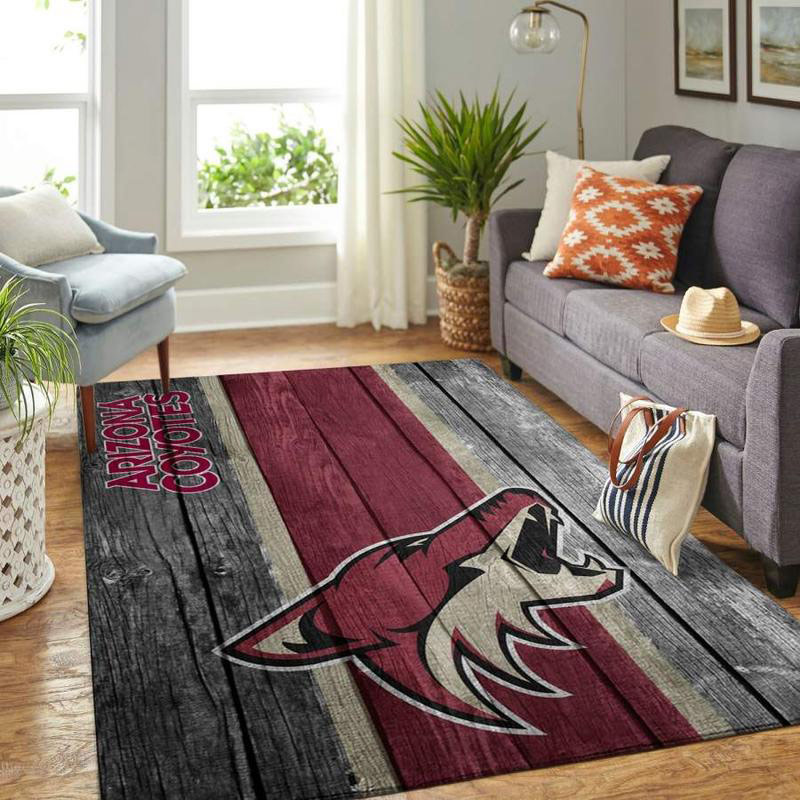 Arizona Coyotes Area Rug NHL Area Rug Living Room Rug Outdoor Rug Rectangle Carpet