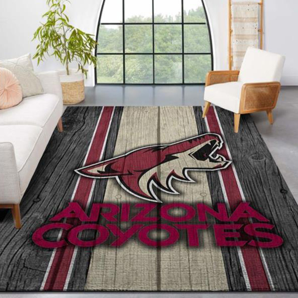 Arizona Coyotes Area Rug NHL Area Rug Bedroom Area Rug Outdoor Rugs Rectangle Carpet
