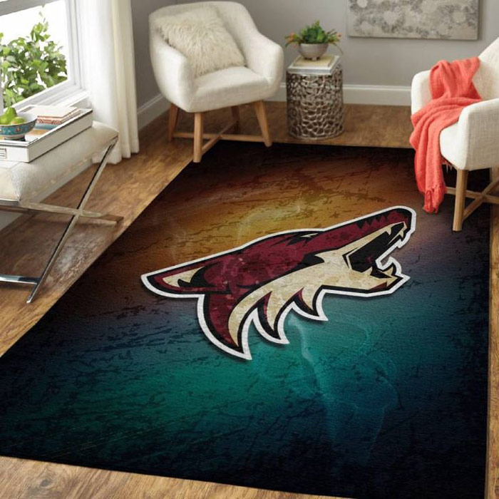Arizona Coyotes Rug NHL Area Rug Living Room Area Rug Indoor Outdoor Rugs Rectangle Carpet