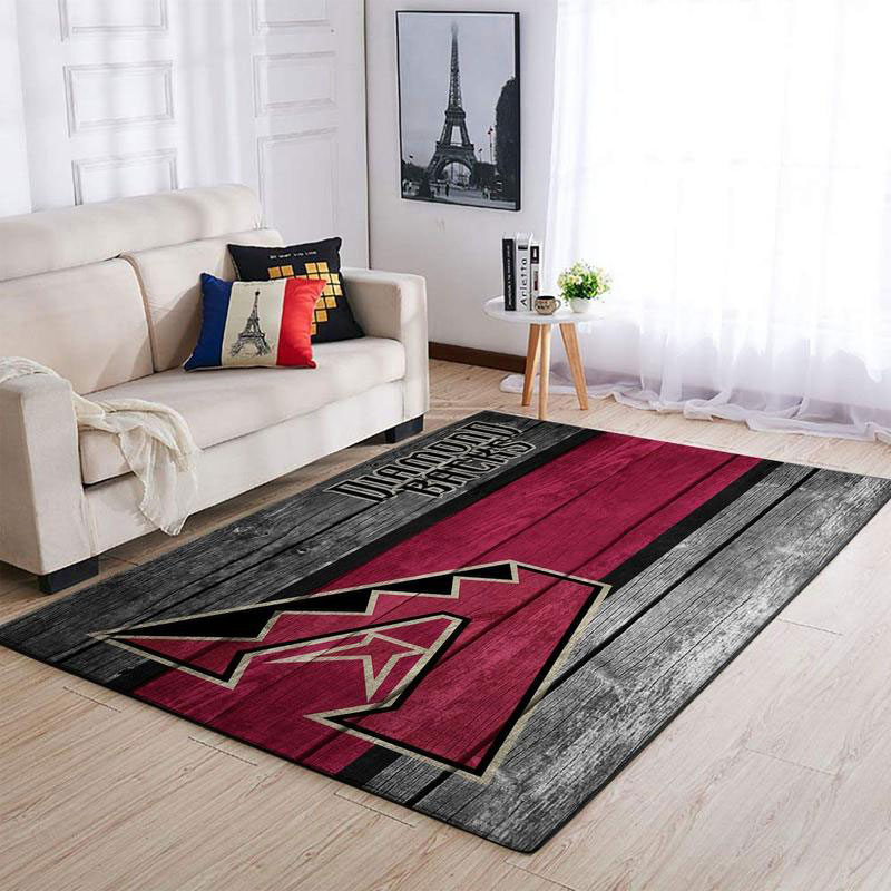 Arizona Diamondbacks Area Rug MLB Area Rug Bedroom Area Rug Outdoor Rug Rectangle Carpet
