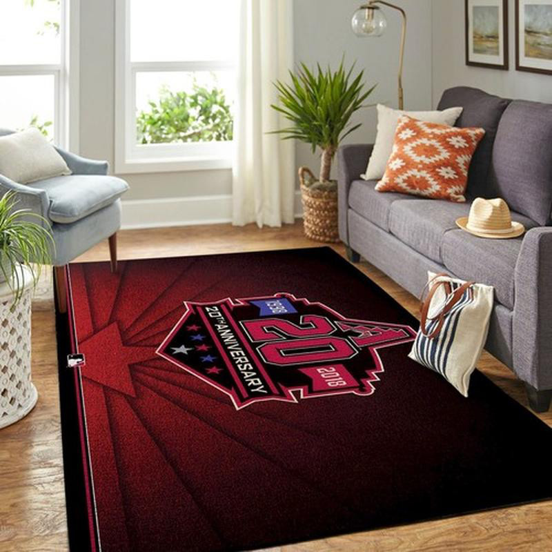 Arizona Diamondbacks Area Rug MLB Area Rug Living Room Area Rug Outdoor Rugs Rectangle Carpet