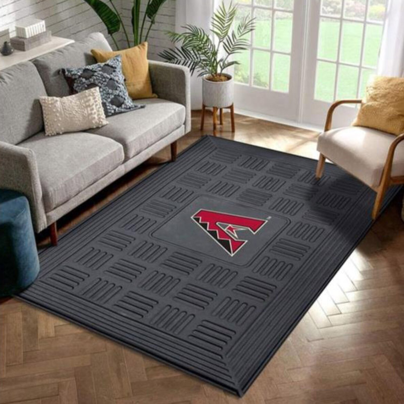 Arizona Diamondbacks Area Rug MLB Area Rug Living Room Rug Outdoor Rugs Rectangle Carpet