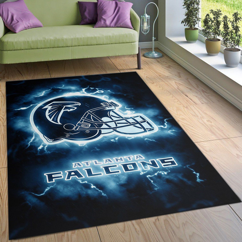 Atlanta Falcon Rug NFL Area Rug Bedroom Area Rug Indoor Outdoor Rugs Rectangle Carpet