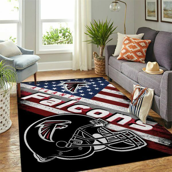 Atlanta Falcon Area Rug NFL Area Rug Kitchen Rug Outdoor Rug Rectangle Carpet