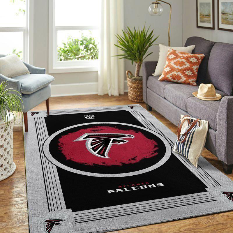 Atlanta Falcon Rug NFL Area Rug Bedroom Rug Indoor Outdoor Rug Rectangle Carpet