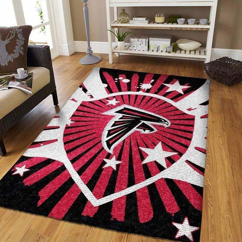 Atlanta Falcon Rug NFL Area Rug Bedroom Rug Indoor Outdoor Rug Rectangle Carpet