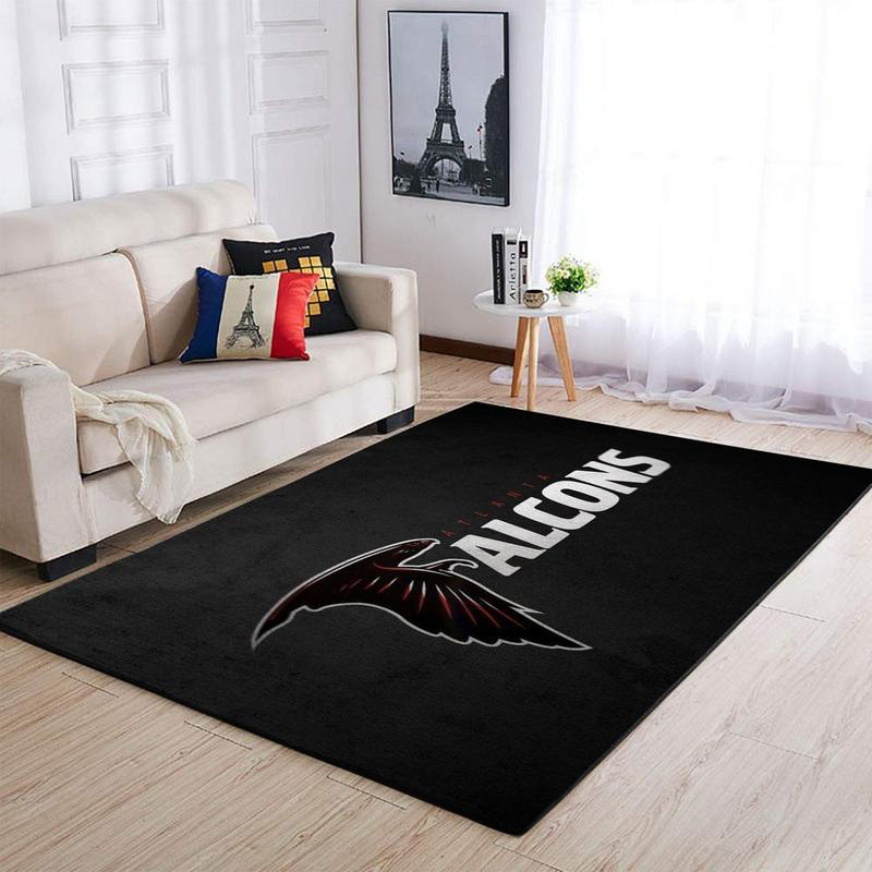 Atlanta Falcon Area Rug NFL Area Rug Living Room Rug Outdoor Rugs Rectangle Carpet