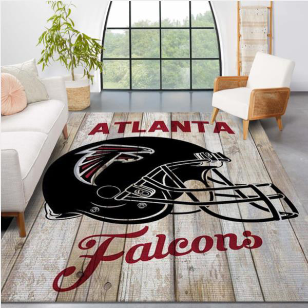 Atlanta Falcon Area Rug NFL Area Rug Living Room Rug Outdoor Rugs Rectangle Carpet