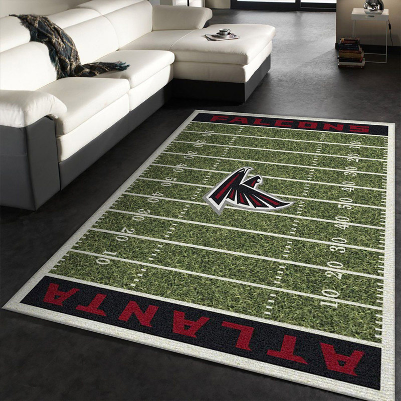 Atlanta Falcon Rug NFL Area Rug Bathroom Rug Indoor Outdoor Rugs Rectangle Carpet