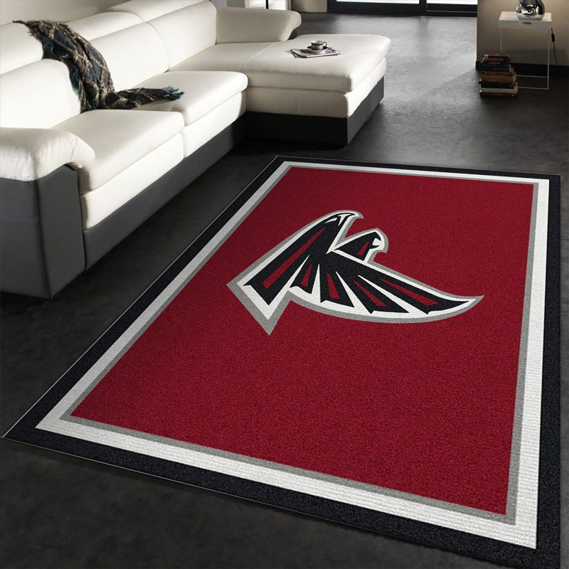 Atlanta Falcon Area Rug NFL Area Rug Dining Room Rugs Outdoor Rug Rectangle Carpet