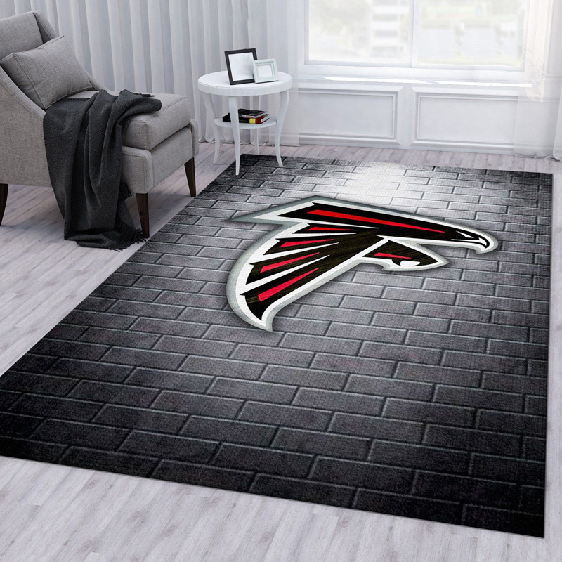 Atlanta Falcon Area Rug NFL Area Rug Living Room Area Rug Indoor Outdoor Rugs Rectangle Carpet