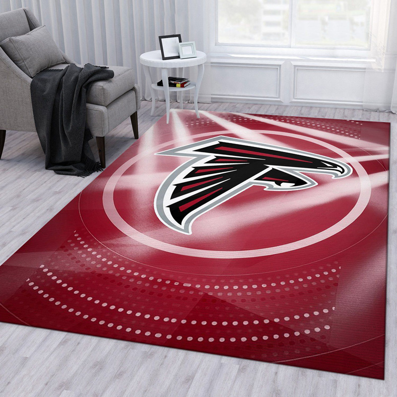Atlanta Falcon Area Rug NFL Area Rug Living Room Rug Indoor Outdoor Rugs Rectangle Carpet