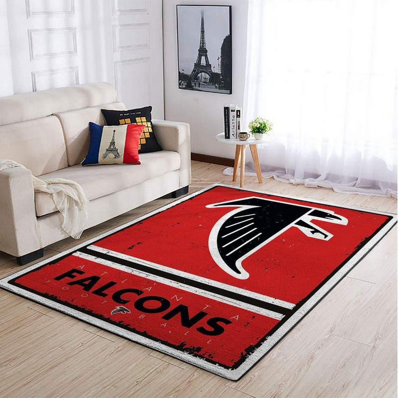 Atlanta Falcon Area Rug NFL Area Rug Living Room Area Rug Outdoor Rugs Rectangle Carpet