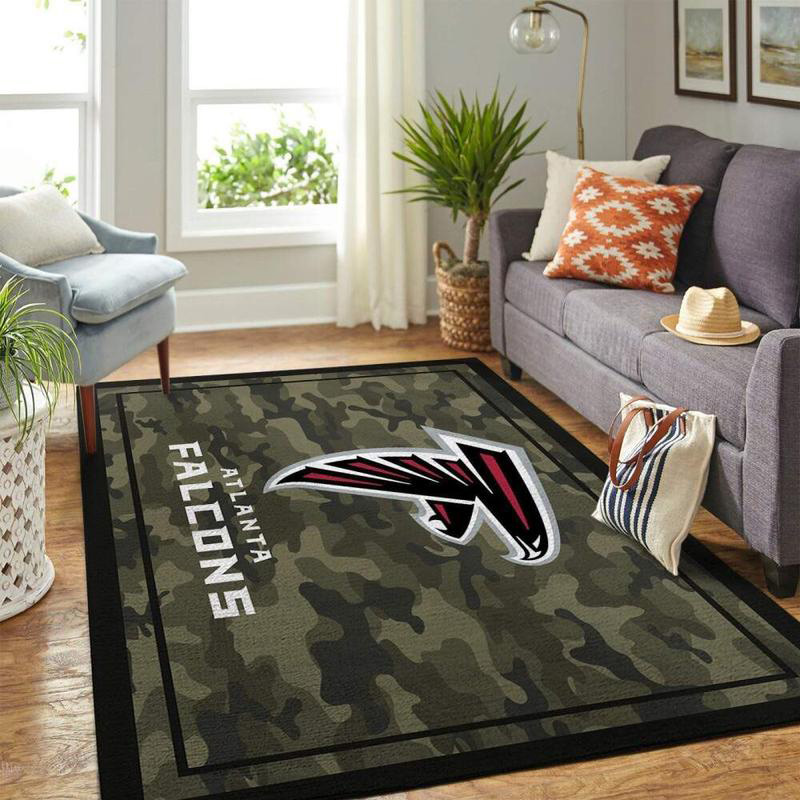 Atlanta Falcon Area Rug NFL Area Rug Bathroom Rugs Indoor Outdoor Rug Rectangle Carpet