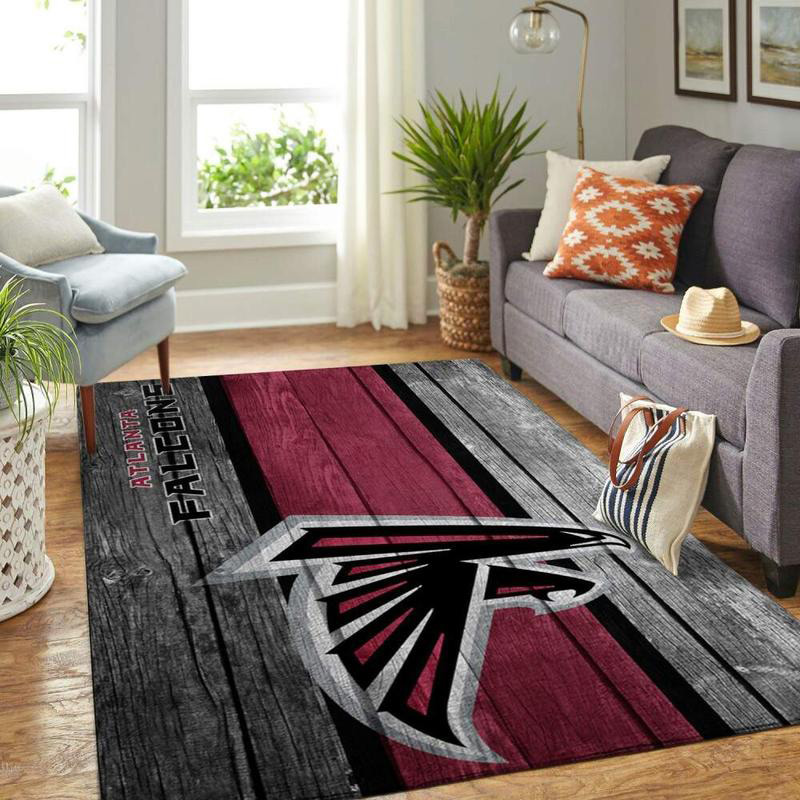 Atlanta Falcon Rug NFL Area Rug Bathroom Rug Outdoor Rugs Rectangle Carpet