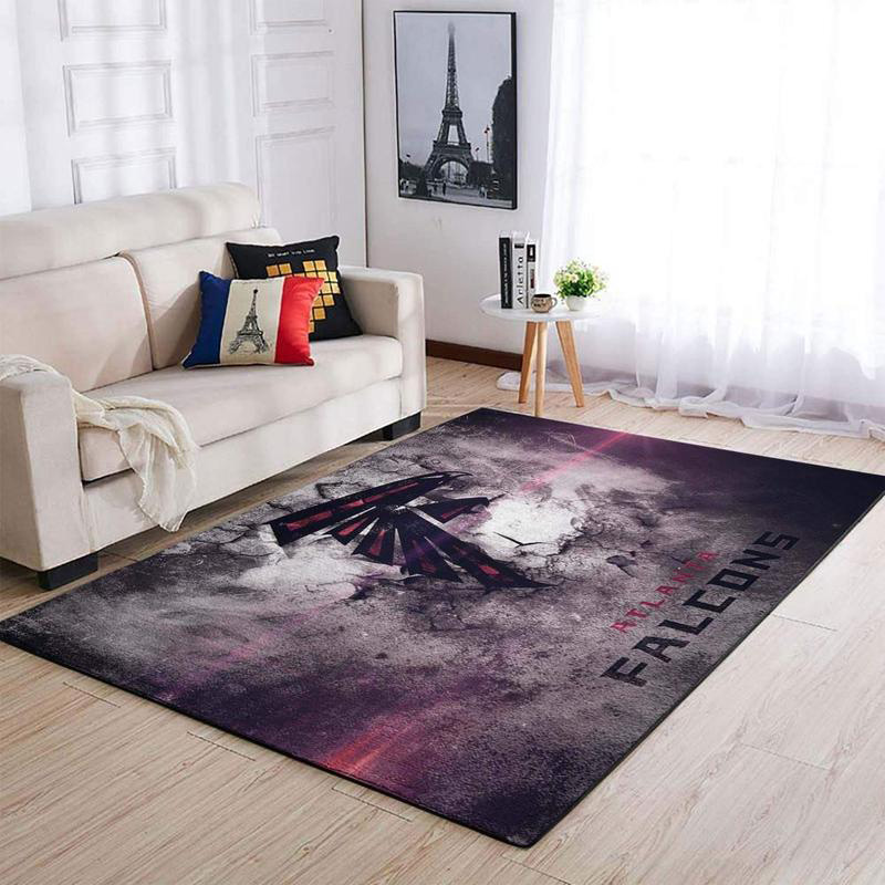 Atlanta Falcon Area Rug NFL Area Rug Dining Room Rugs Indoor Outdoor Rug Rectangle Carpet