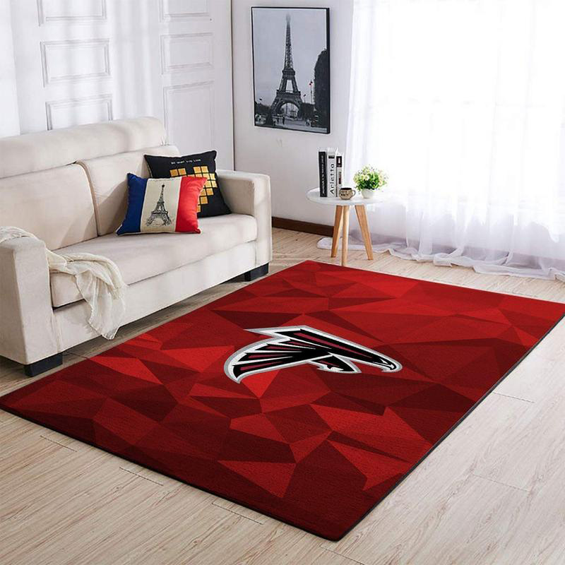Atlanta Falcon Area Rug NFL Area Rug Living Room Area Rug Outdoor Rug Rectangle Carpet