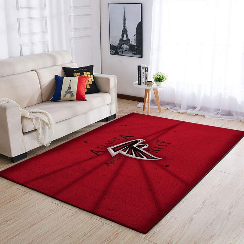 Atlanta Falcon Area Rug NFL Area Rug Living Room Area Rug Outdoor Rugs Rectangle Carpet