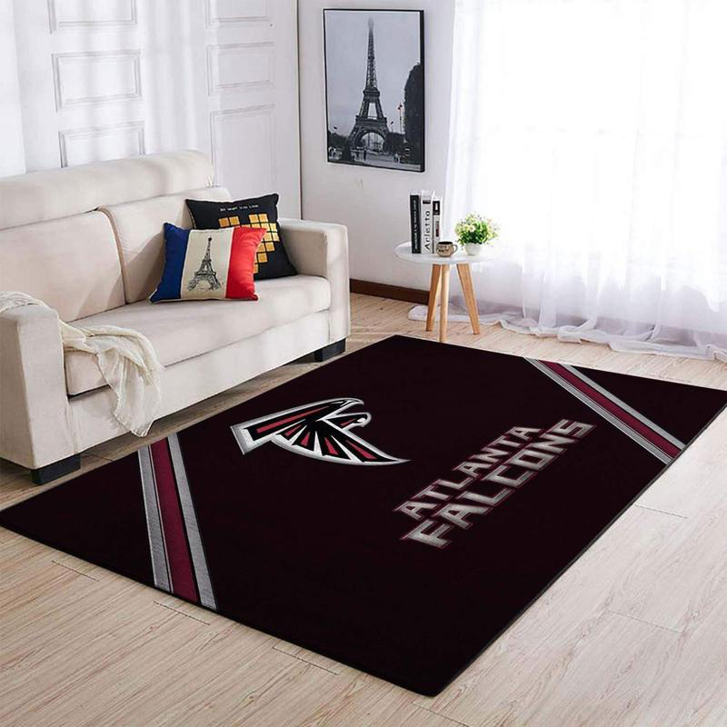 Atlanta Falcon Rug NFL Area Rug Bathroom Rug Indoor Outdoor Rugs Rectangle Carpet