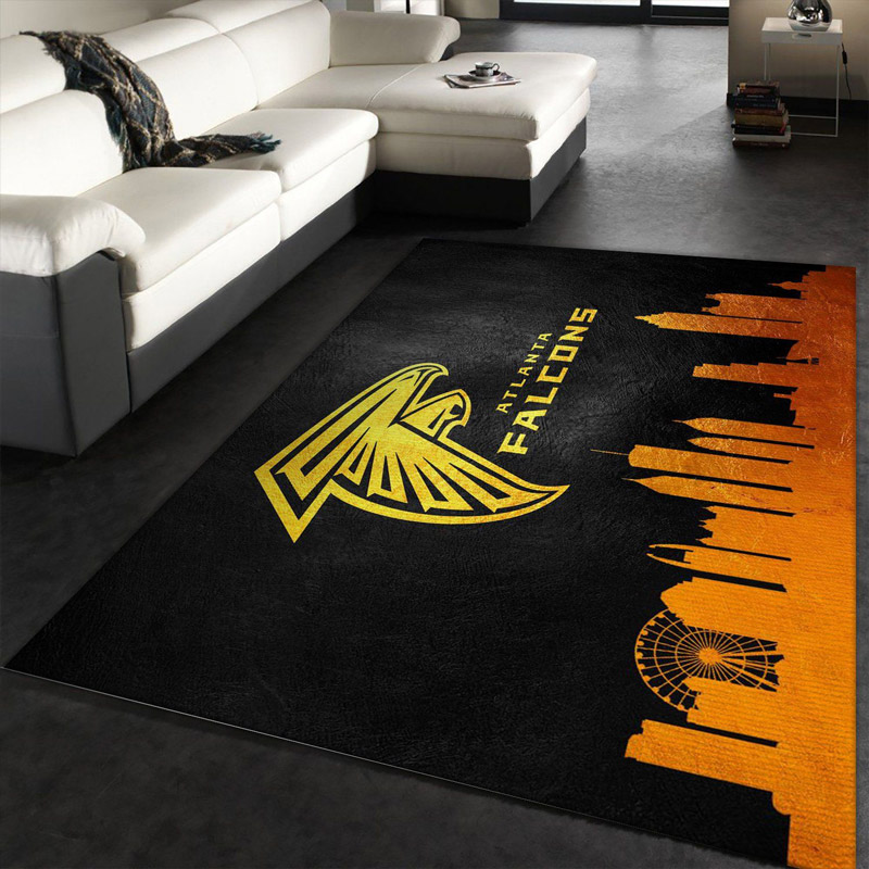Atlanta Falcon Rug NFL Area Rug Bathroom Rugs Indoor Outdoor Rug Rectangle Carpet